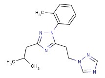 3-isobutyl-1-(2-methylphenyl)-5-[2-(1H-1,2,4-triazol-1-yl)ethyl]-1H-1,2,4-triazole