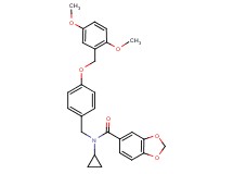 N-cyclopropyl-N-{4-[(2,5-dimethoxybenzyl)oxy]benzyl}-1,3-benzodioxole-5-carboxamide