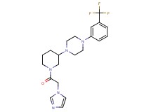 1-[1-(1H-imidazol-1-ylacetyl)-3-piperidinyl]-4-[3-(trifluoromethyl)phenyl]piperazine