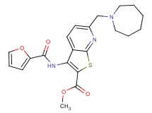 methyl 6-(1-azepanylmethyl)-3-(2-furoylamino)thieno[2,3-b]pyridine-2-carboxylate