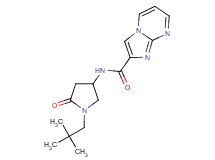 N-[1-(2,2-dimethylpropyl)-5-oxo-3-pyrrolidinyl]imidazo[1,2-a]pyrimidine-2-carboxamide