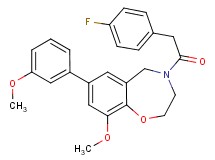 4-[(4-fluorophenyl)acetyl]-9-methoxy-7-(3-methoxyphenyl)-2,3,4,5-tetrahydro-1,4-benzoxazepine