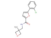 5-(2-chlorophenyl)-N-[(3-methyl-3-oxetanyl)methyl]-2-furamide