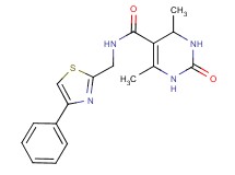 4,6-dimethyl-2-oxo-N-[(4-phenyl-1,3-thiazol-2-yl)methyl]-1,2,3,4-tetrahydropyrimidine-5-carboxamide