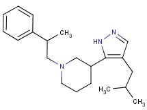 3-(4-isobutyl-1H-pyrazol-5-yl)-1-(2-phenylpropyl)piperidine