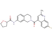 N-{2-[(7-fluoro-2-methyl-4-quinolinyl)carbonyl]-1,2,3,4-tetrahydro-7-isoquinolinyl}tetrahydro-2-furancarboxamide