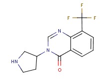 3-pyrrolidin-3-yl-8-(trifluoromethyl)quinazolin-4(3H)-one