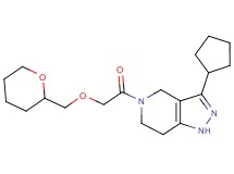 3-cyclopentyl-5-[(tetrahydro-2H-pyran-2-ylmethoxy)acetyl]-4,5,6,7-tetrahydro-1H-pyrazolo[4,3-c]pyridine