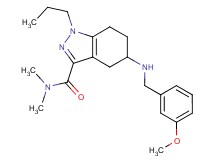 5-[(3-methoxybenzyl)amino]-N,N-dimethyl-1-propyl-4,5,6,7-tetrahydro-1H-indazole-3-carboxamide
