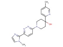 1-[6-(1-methyl-1H-imidazol-2-yl)pyridazin-3-yl]-4-(5-methylpyridin-2-yl)piperidin-4-ol