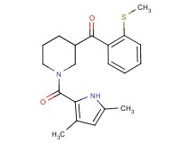 {1-[(3,5-dimethyl-1H-pyrrol-2-yl)carbonyl]-3-piperidinyl}[2-(methylthio)phenyl]methanone
