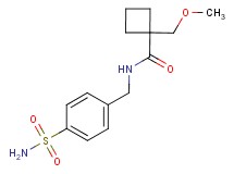 N-[4-(aminosulfonyl)benzyl]-1-(methoxymethyl)cyclobutanecarboxamide