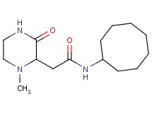 N-cyclooctyl-2-(1-methyl-3-oxo-2-piperazinyl)acetamide