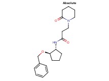 N-[(1R,2R)-2-(benzyloxy)cyclopentyl]-3-(2-oxopiperidin-1-yl)propanamide