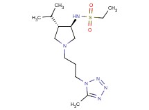 N-{rel-(3R,4S)-4-isopropyl-1-[3-(5-methyl-1H-tetrazol-1-yl)propyl]-3-pyrrolidinyl}ethanesulfonamide hydrochloride