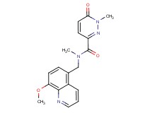 N-[(8-methoxyquinolin-5-yl)methyl]-N,1-dimethyl-6-oxo-1,6-dihydropyridazine-3-carboxamide