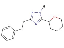 3-(2-phenylethyl)-5-(tetrahydro-2H-pyran-2-yl)-1H-1,2,4-triazole