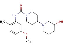 3-hydroxy-N-(5-methoxy-2-methylphenyl)-1,4'-bipiperidine-1'-carboxamide