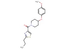 4-(4-methoxyphenoxy)-1-[(2-propyl-1,3-thiazol-4-yl)carbonyl]piperidine