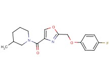 1-({2-[(4-fluorophenoxy)methyl]-1,3-oxazol-4-yl}carbonyl)-3-methylpiperidine