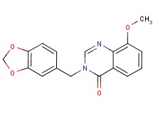 3-(1,3-benzodioxol-5-ylmethyl)-8-methoxyquinazolin-4(3H)-one