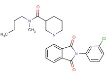 N-butyl-1-[2-(3-chlorophenyl)-1,3-dioxo-2,3-dihydro-1H-isoindol-4-yl]-N-methyl-3-piperidinecarboxamide