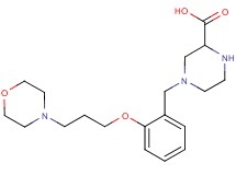 4-[2-(3-morpholin-4-ylpropoxy)benzyl]piperazine-2-carboxylic acid