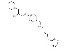 1-(1-piperidinyl)-3-[4-({[3-(3-pyridinyloxy)propyl]amino}methyl)phenoxy]-2-propanol