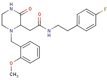 N-[2-(4-fluorophenyl)ethyl]-2-[1-(2-methoxybenzyl)-3-oxo-2-piperazinyl]acetamide