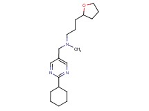 N-[(2-cyclohexylpyrimidin-5-yl)methyl]-N-methyl-3-(tetrahydrofuran-2-yl)propan-1-amine