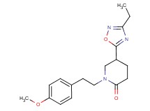 5-(3-ethyl-1,2,4-oxadiazol-5-yl)-1-[2-(4-methoxyphenyl)ethyl]-2-piperidinone