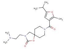 3-[2-(dimethylamino)ethyl]-8-(5-isopropyl-2-methyl-3-furoyl)-1-oxa-3,8-diazaspiro[4.5]decan-2-one