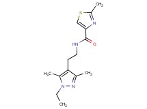 N-[2-(1-ethyl-3,5-dimethyl-1H-pyrazol-4-yl)ethyl]-2-methyl-1,3-thiazole-4-carboxamide