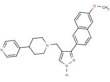 4-(1-{[3-(6-methoxy-2-naphthyl)-1H-pyrazol-4-yl]methyl}-4-piperidinyl)pyridine