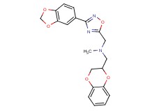 1-[3-(1,3-benzodioxol-5-yl)-1,2,4-oxadiazol-5-yl]-N-(2,3-dihydro-1,4-benzodioxin-2-ylmethyl)-N-methylmethanamine