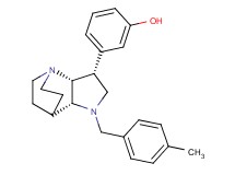 3-[(3R*,3aR*,7aR*)-1-(4-methylbenzyl)octahydro-4,7-ethanopyrrolo[3,2-b]pyridin-3-yl]phenol