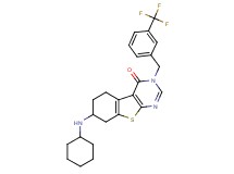 7-(cyclohexylamino)-3-[3-(trifluoromethyl)benzyl]-5,6,7,8-tetrahydro[1]benzothieno[2,3-d]pyrimidin-4(3H)-one
