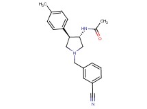 N-[(3S*,4R*)-1-(3-cyanobenzyl)-4-(4-methylphenyl)-3-pyrrolidinyl]acetamide