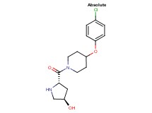 (3R,5S)-5-{[4-(4-chlorophenoxy)-1-piperidinyl]carbonyl}-3-pyrrolidinol