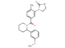 1-(5-{[2-(3-methoxyphenyl)-1-piperidinyl]carbonyl}-2-methylphenyl)-2-imidazolidinone