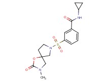 N-cyclopropyl-3-[(3-methyl-2-oxo-1-oxa-3,7-diazaspiro[4.4]non-7-yl)sulfonyl]benzamide