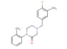 4-(4-fluoro-3-methylbenzyl)-1-(2-methylphenyl)-2-piperazinone