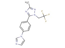 5-[4-(1H-imidazol-1-yl)phenyl]-3-methyl-1-(2,2,2-trifluoroethyl)-1H-1,2,4-triazole