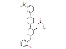 methyl 3-((3S*,4R*)-1-(2-hydroxybenzyl)-4-{4-[3-(trifluoromethyl)phenyl]-1-piperazinyl}-3-piperidinyl)propanoate
