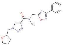 N-methyl-N-[(3-phenyl-1,2,4-oxadiazol-5-yl)methyl]-1-(tetrahydro-2-furanylmethyl)-1H-1,2,3-triazole-4-carboxamide