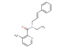 N-ethyl-3-methyl-N-[(2E)-3-phenylprop-2-en-1-yl]pyridine-2-carboxamide