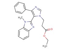 ethyl 3-[5-(1-methyl-1H-benzimidazol-2-yl)-4-phenyl-1H-imidazol-1-yl]propanoate