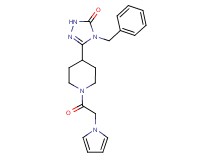 4-benzyl-5-[1-(1H-pyrrol-1-ylacetyl)piperidin-4-yl]-2,4-dihydro-3H-1,2,4-triazol-3-one