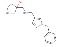3-({[(1-benzyl-1H-pyrazol-4-yl)methyl]amino}methyl)-3-pyrrolidinol dihydrochloride