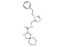 N-{[4-(2-phenylethyl)-4H-1,2,4-triazol-3-yl]methyl}-2,8-diazaspiro[4.5]decane-3-carboxamide dihydrochloride